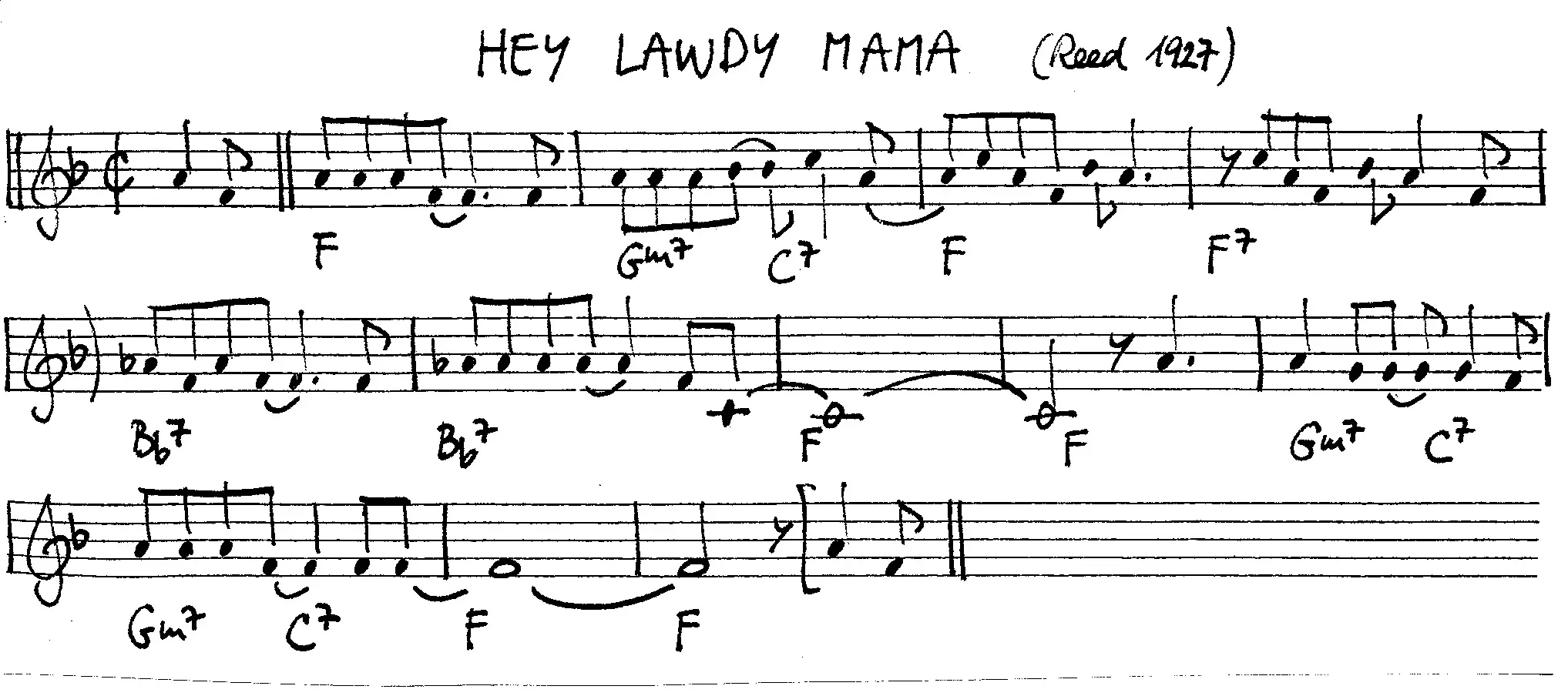 hey lawdie mama partition gratuite - Offerte par The Jungle Jazz Band